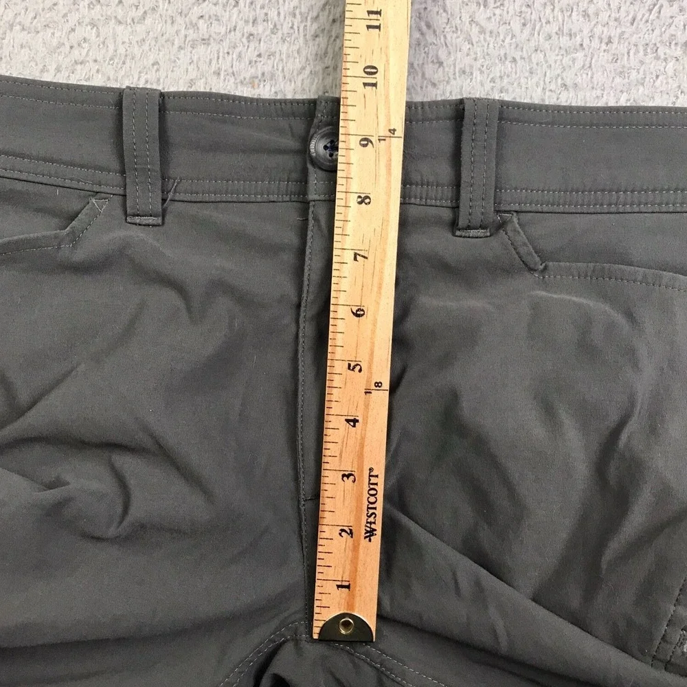 Eddie Bauer First Ascent Guide Pro Pants Mens 36 (38x31) Gray Fleece Lined Cargo